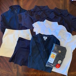 Uniform bundle 4/6 -jacket 6shirts 2skirts sweater